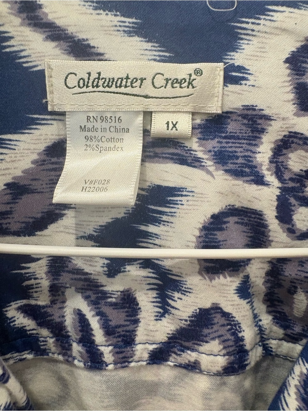 Coldwater Creek Moonlight Floral Zip Up Jacket Size 1X - Picture 4 of 4